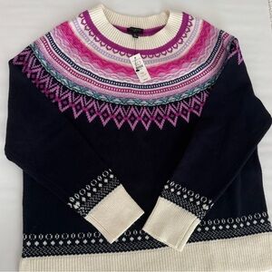 NWT! Talbots Patterned Sweater Petite Medium